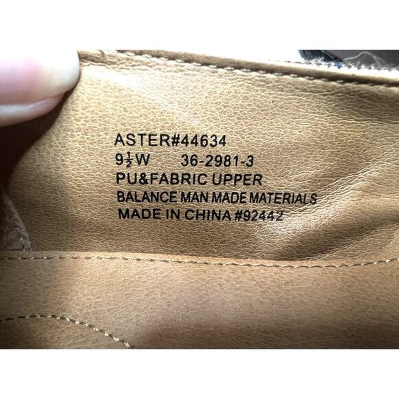 Comfortview Aster 44634 Brown Herringbone Tassel Flat Loafers Comfort 9.5W EUC - Picture 5 of 12